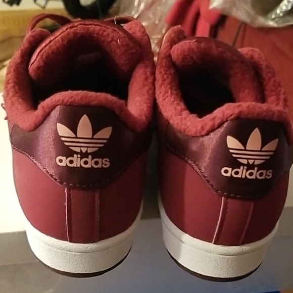New in Box!!Adidas Superstar Shoes - Red and White.Super Cute! Great Price! - Picture 8 of 11